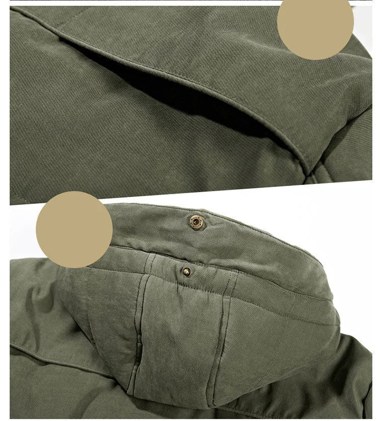 Męska Zimowa Parka | Z Kapturem