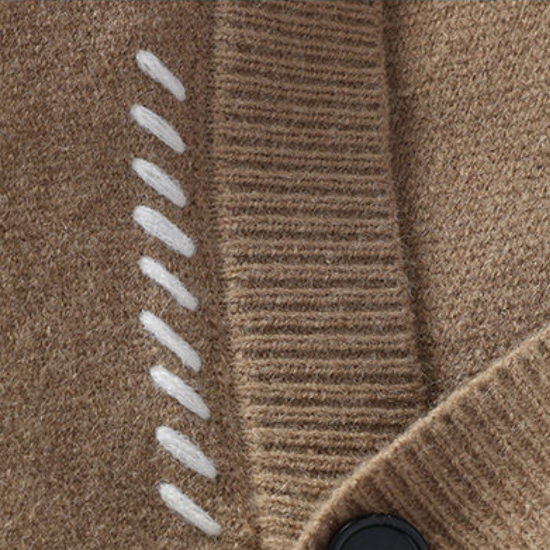 Męski Klasyczny Kardigan | Z Guzikami