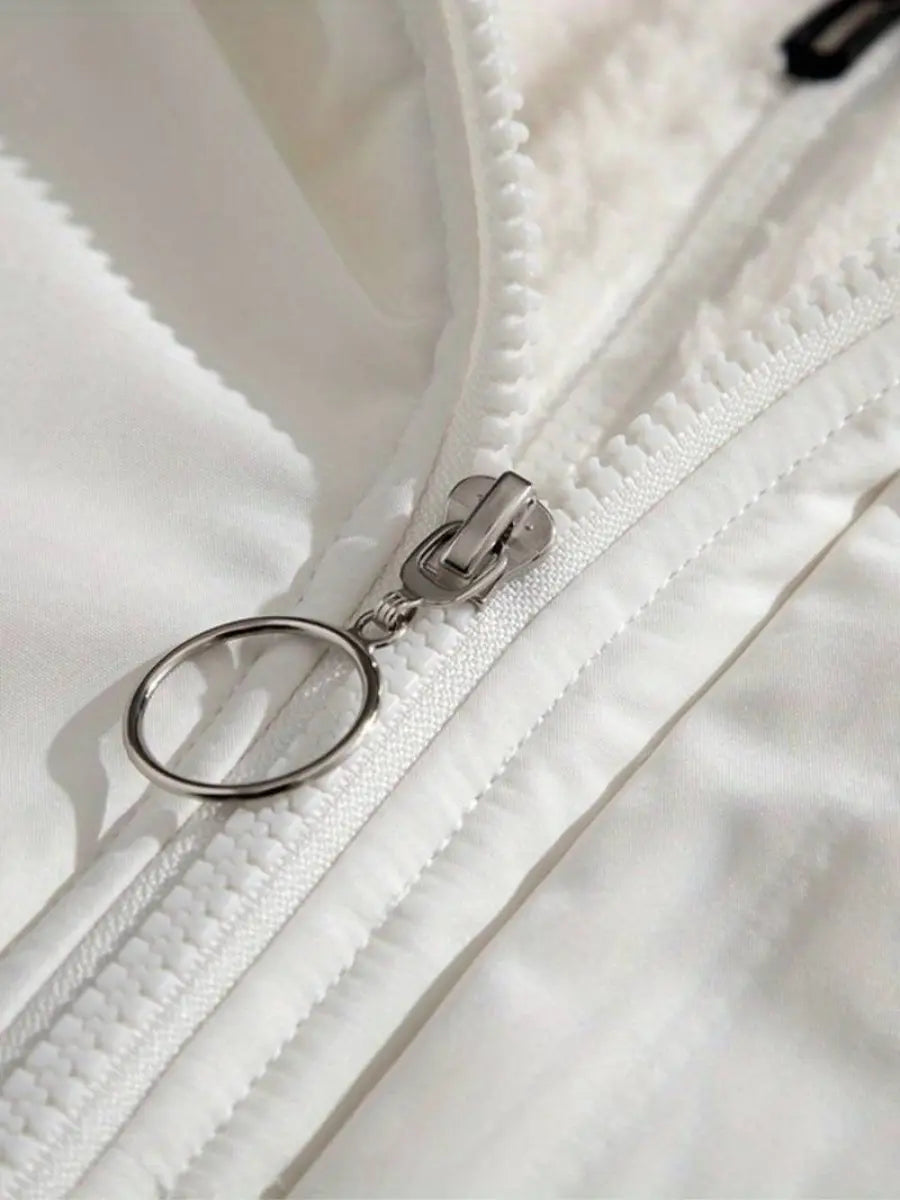 Damska Pikowana Kurtka Zimowa | Na Zamek