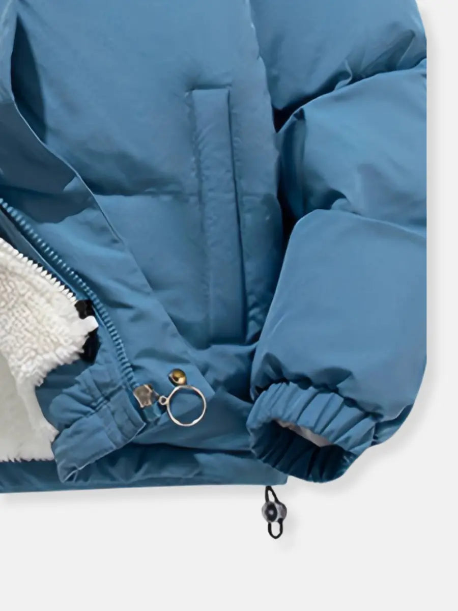 Damska Pikowana Kurtka Zimowa | Na Zamek