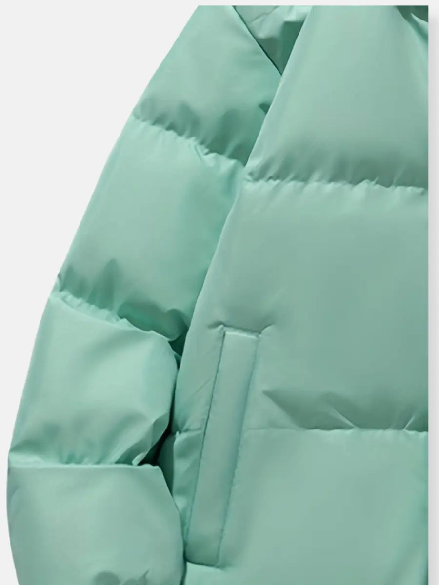 Damska Pikowana Kurtka Zimowa | Na Zamek