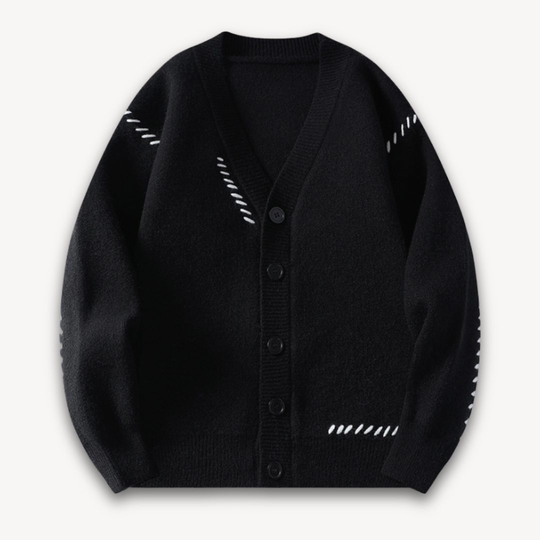 Męski Klasyczny Kardigan | Z Guzikami
