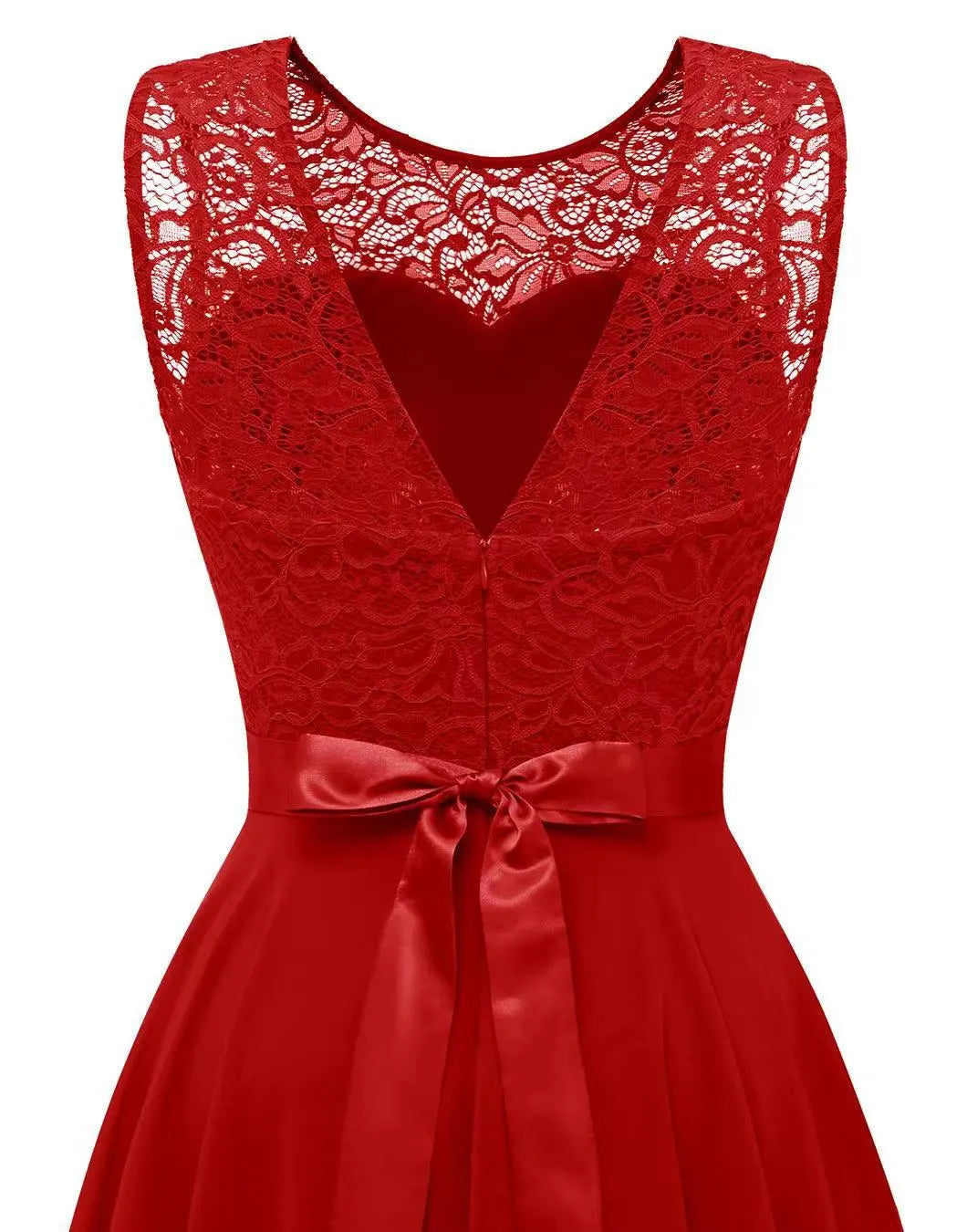 Damska Sukienka na Wesele Asymetryczna | Bez Rękawów