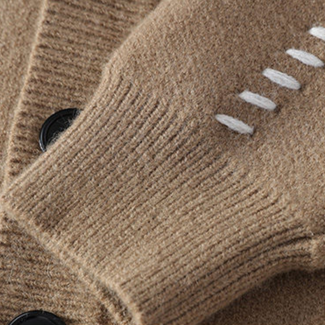 Męski Klasyczny Kardigan | Z Guzikami