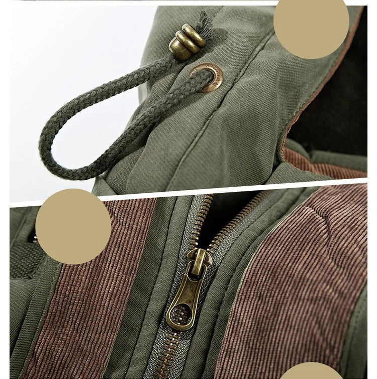 Męska Zimowa Parka | Z Kapturem