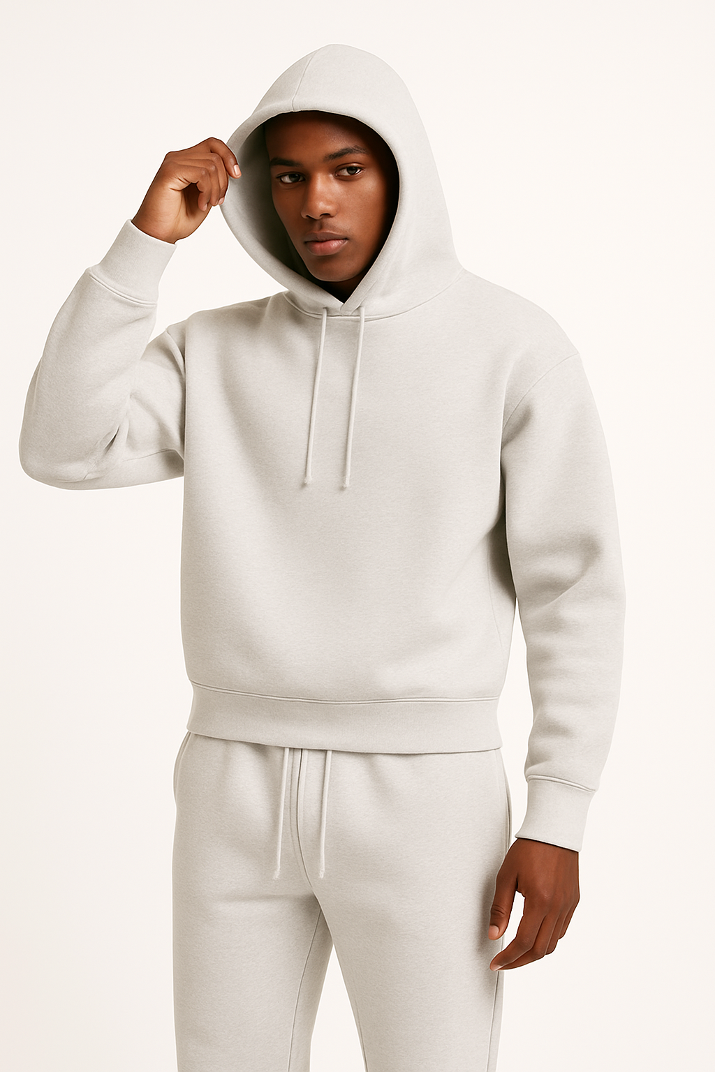 Sweter Męski Zimowy | Oversize z kapturem