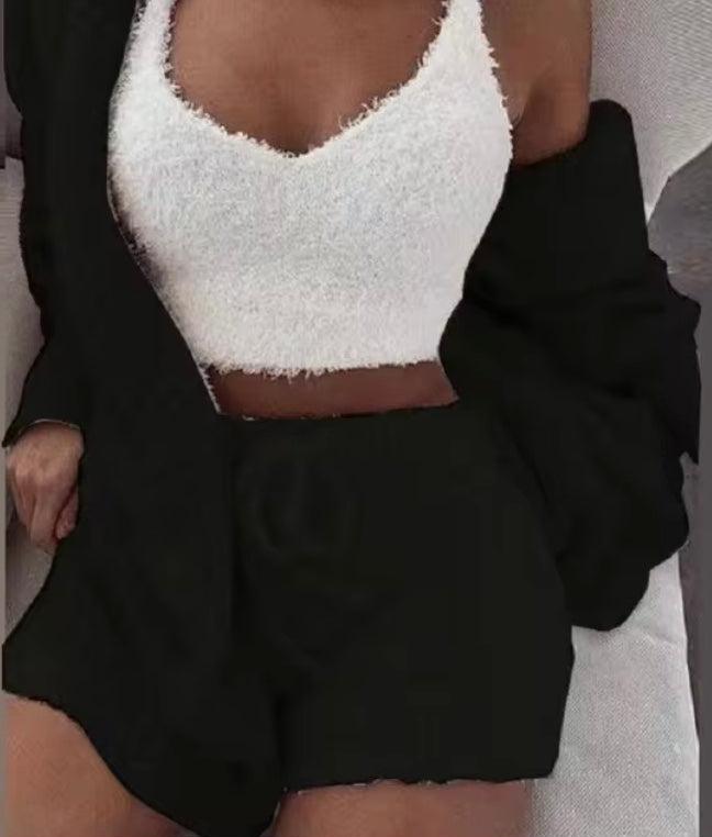 Damski Komplet Dresowy Trzyelementowy | Z Kapturem