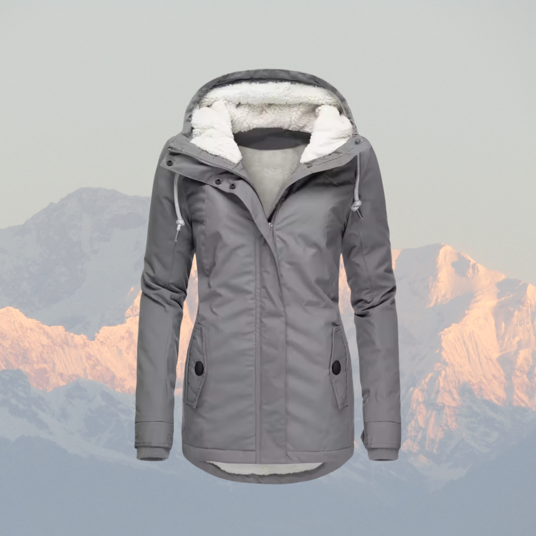 Płaszcz Zimowy Damski Codzienny | Zamek Błyskawiczny