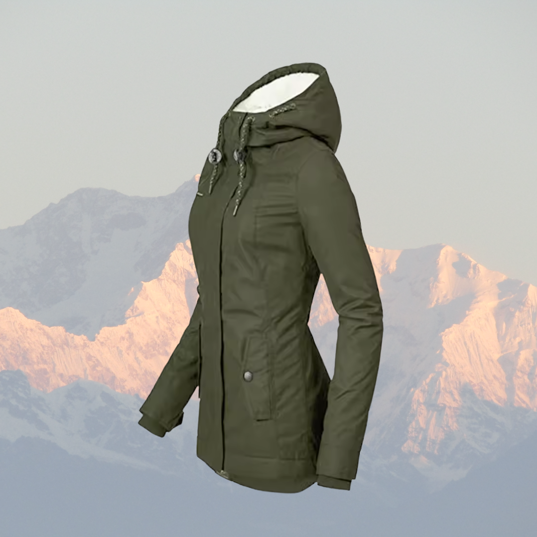 Płaszcz Zimowy Damski Codzienny | Zamek Błyskawiczny