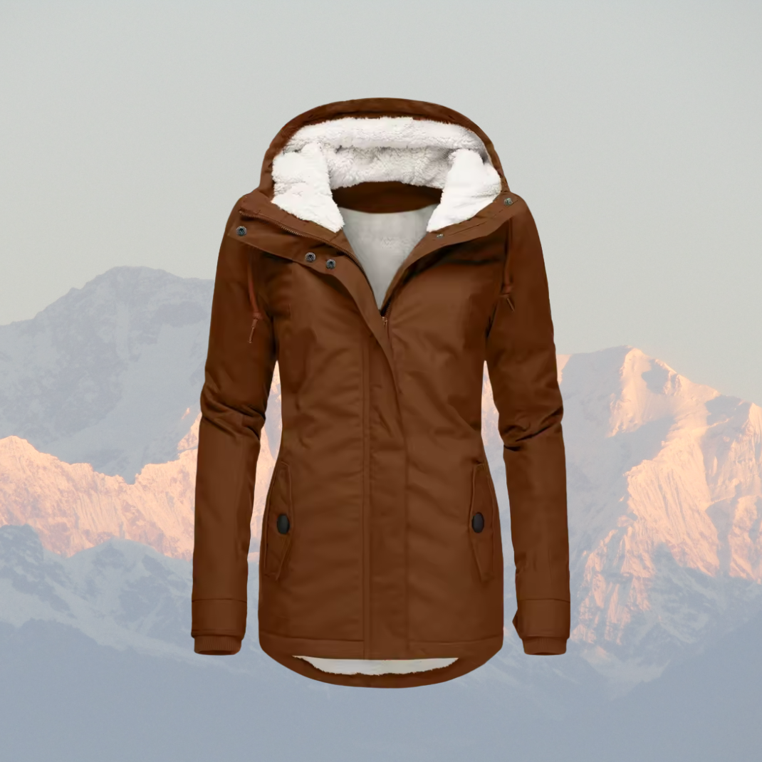 Płaszcz Zimowy Damski Codzienny | Zamek Błyskawiczny