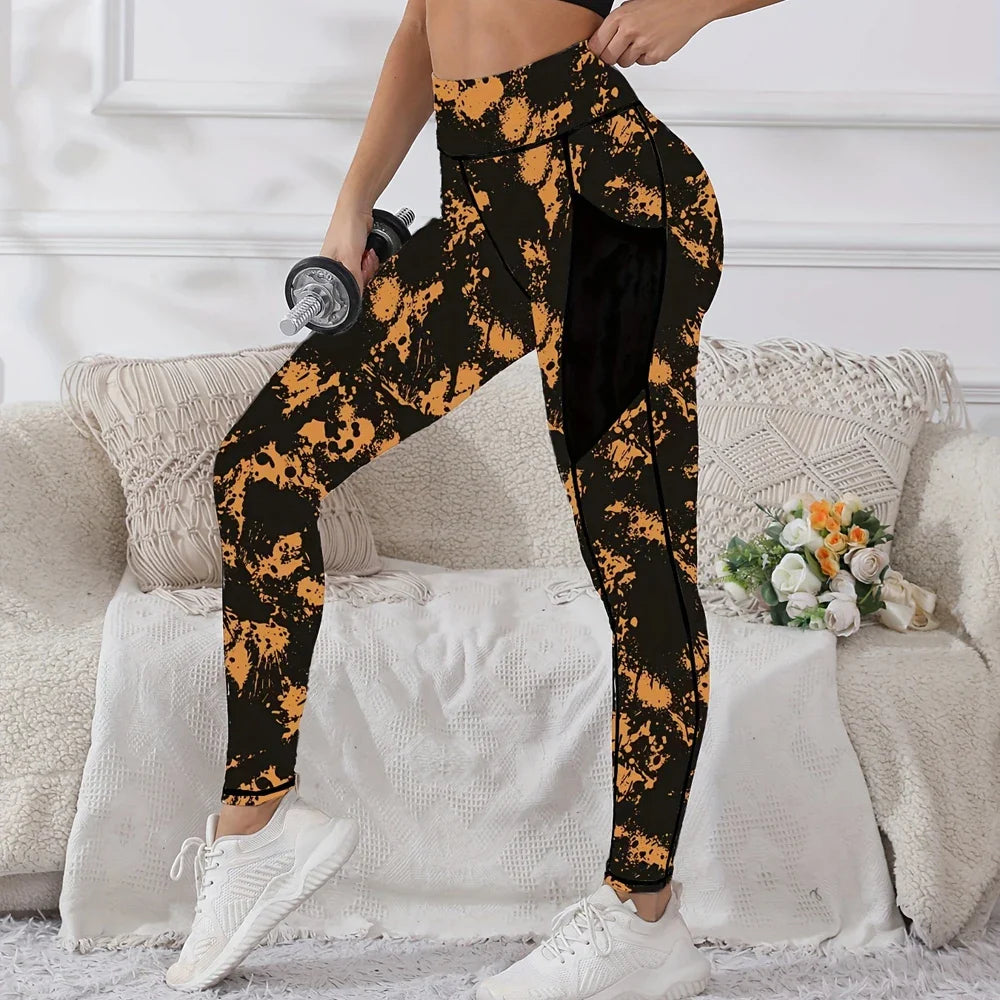 Damskie Ocieplane Legginsy Wysoki Stan | Zimowy Design