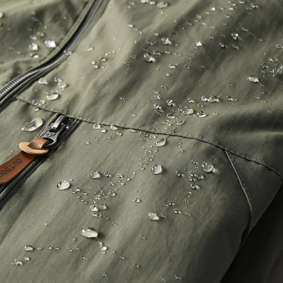 Kurtka Przeciwdeszczowa Męski Turystyczna | Regulowany Kaptur