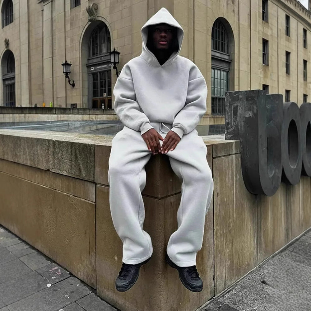 Sweter Męski Zimowy | Oversize z kapturem