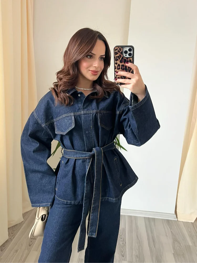 Spodnie Jeansowe Damskie Zimowe | Nowoczesny Krój