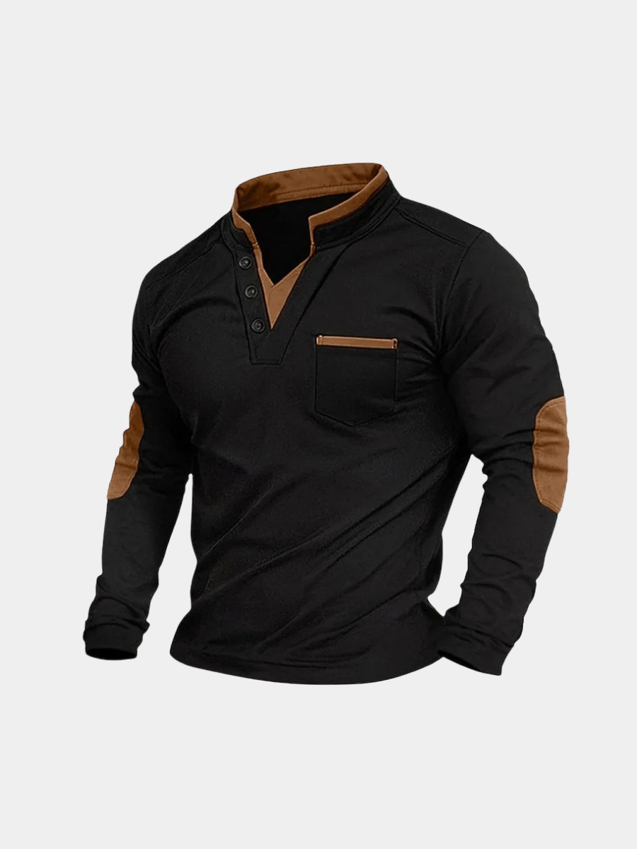 Męski Sweter Z Dekoltem V | Klasyczny Fason