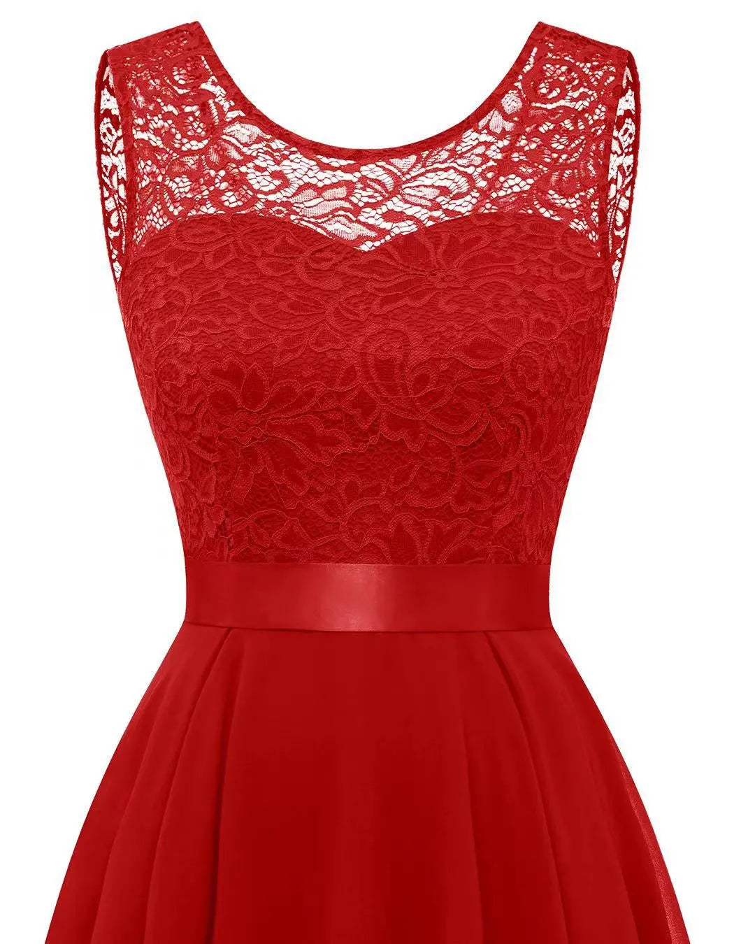 Damska Sukienka na Wesele Asymetryczna | Bez Rękawów