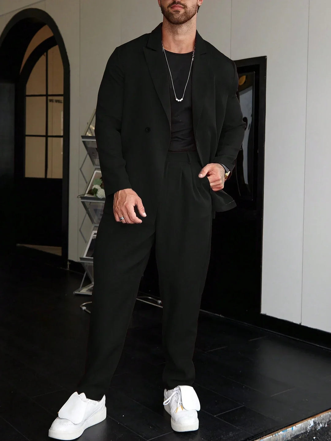 Męski garnitur o swobodnym fasonie | Dwuczęściowy