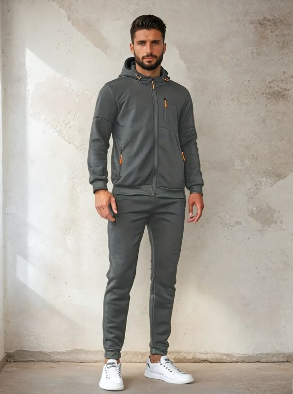 Sweterek męski z kapturem | Klasyczny krój