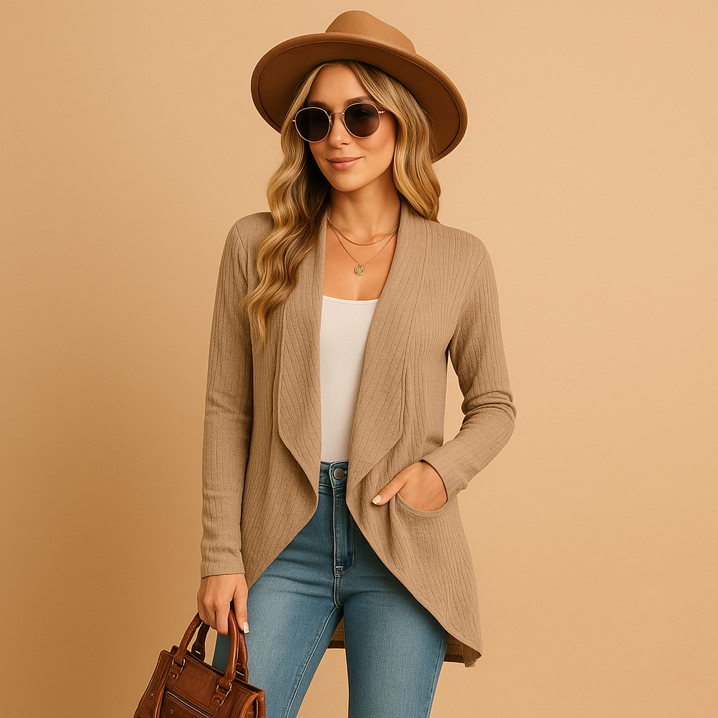 Kardigan Damski Długi | Nowoczesny Styl