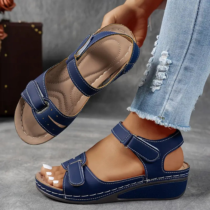 Women's orthopedic wedge sandals with support