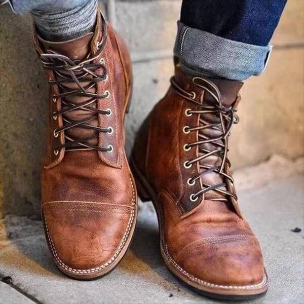 Buty męskie zimowe botki | Stylowe