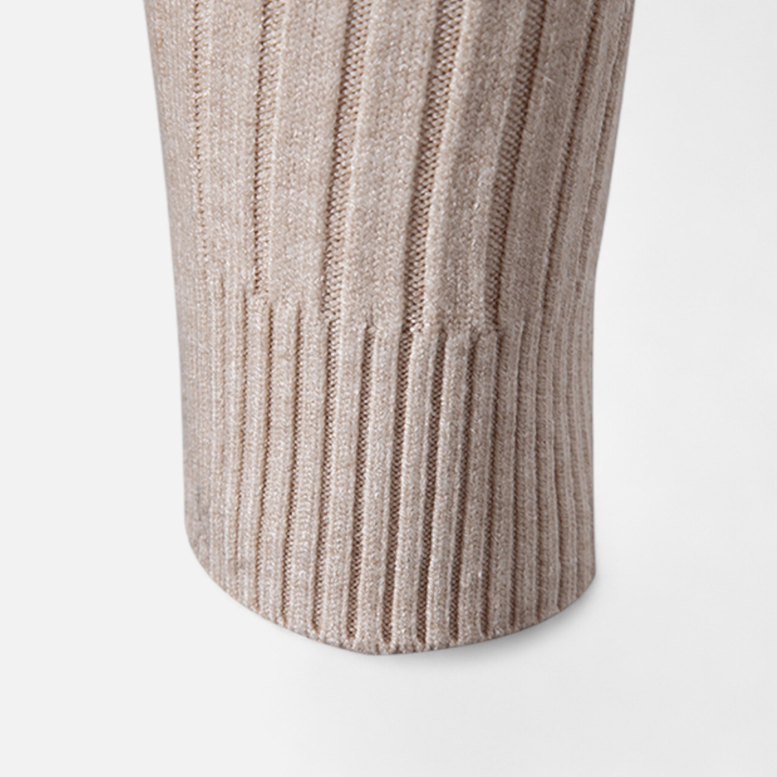 Męski Prosty Wysoki Golf | Długi Rękaw