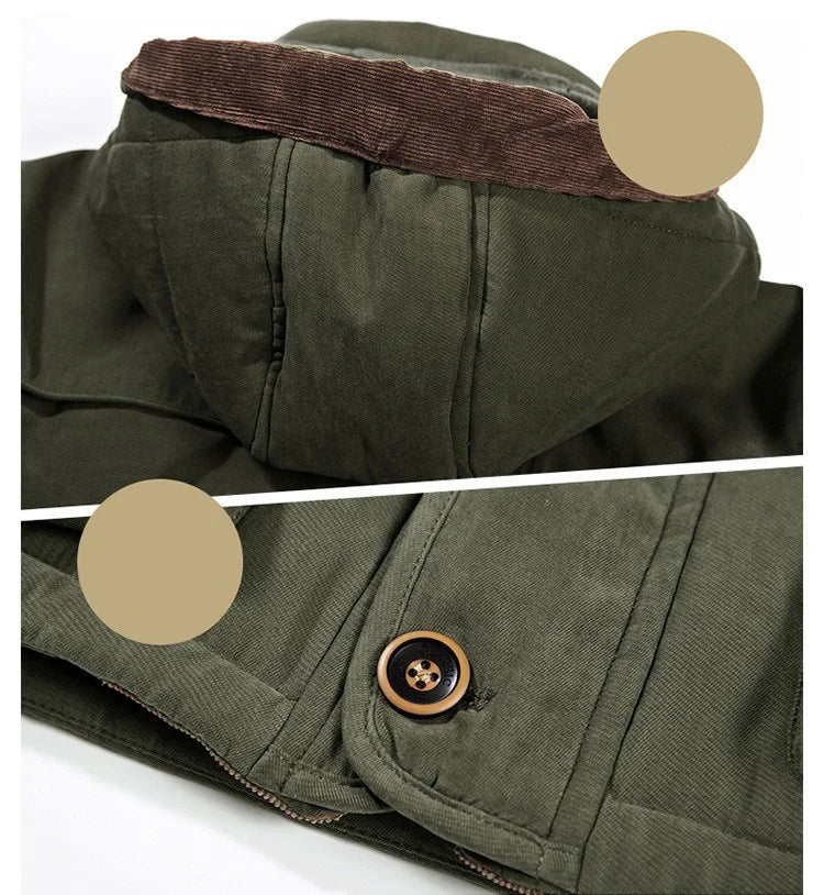 Męska Zimowa Parka | Z Kapturem