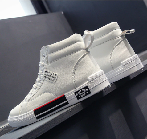 Męskie Wysokie Sneakersy | Styl Uliczny