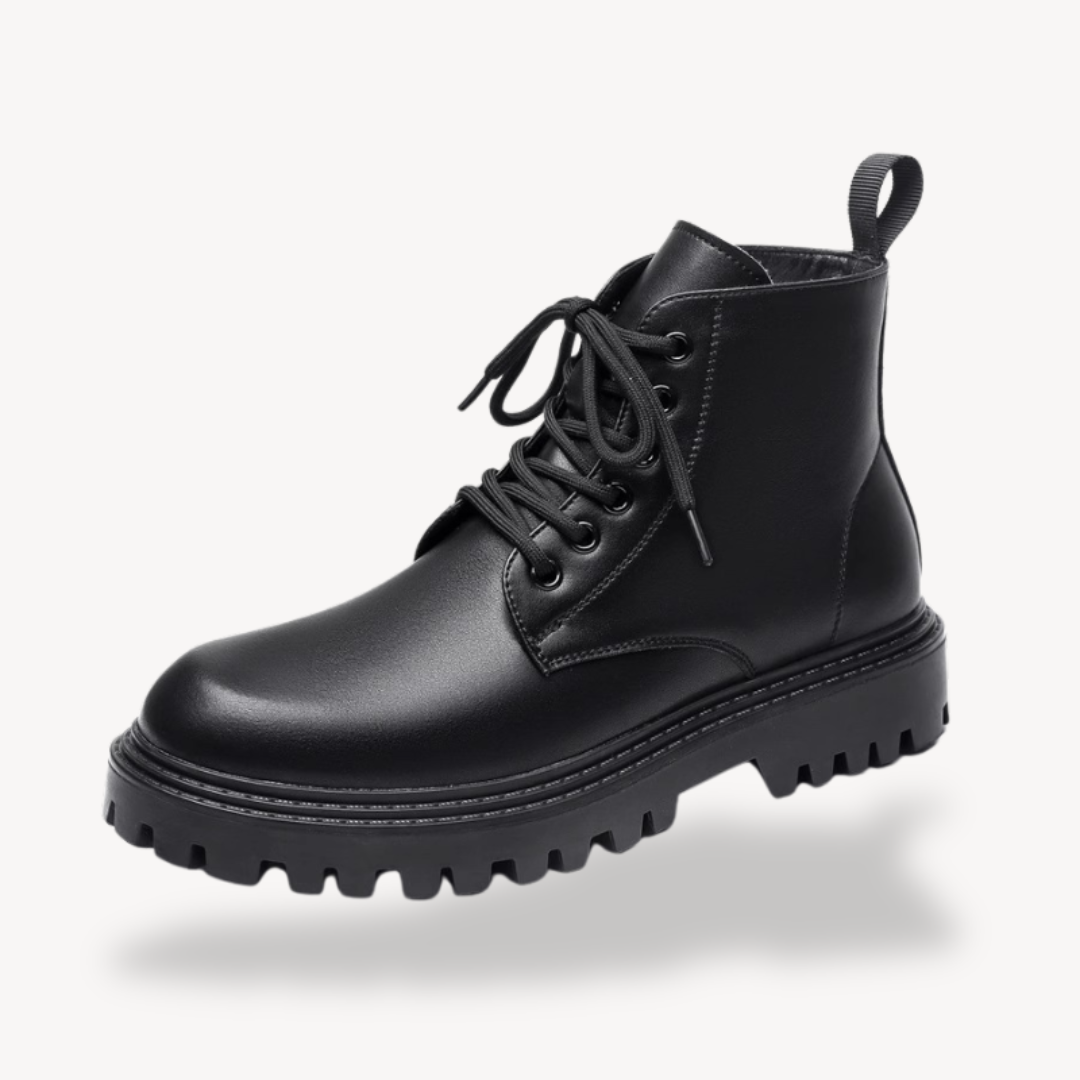 Męskie Czarne Buty Taktyczne | Nowoczesny Styl