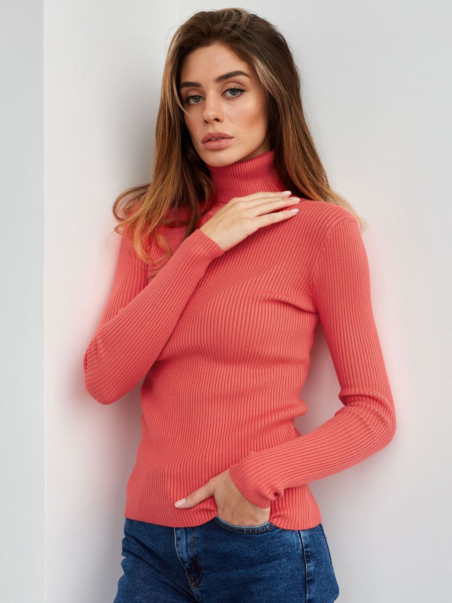 Bluza damska codzienna | Z golfem