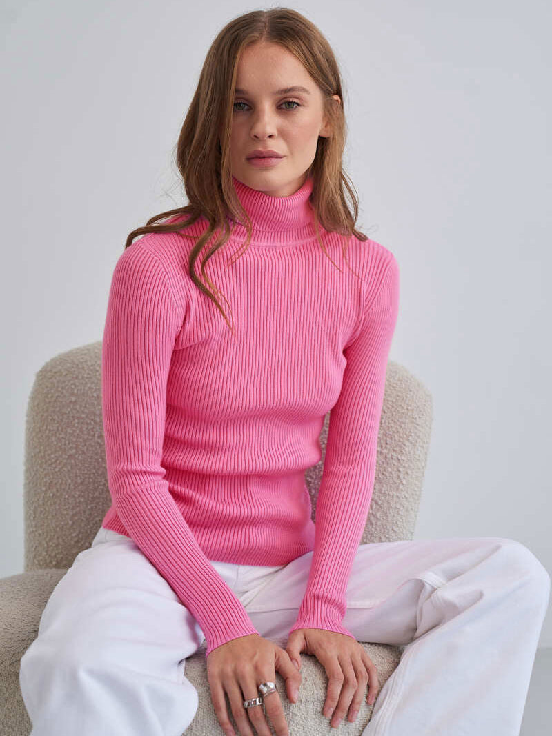 Bluza damska codzienna | Z golfem