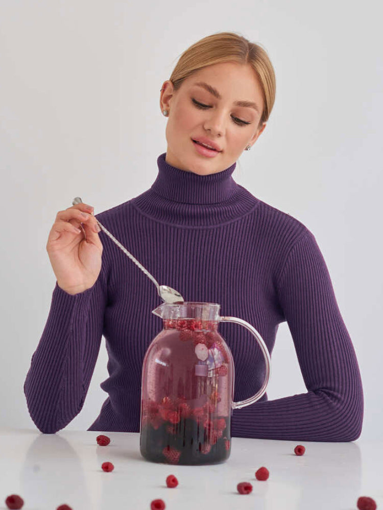 Women's casual sweatshirt | With turtleneck