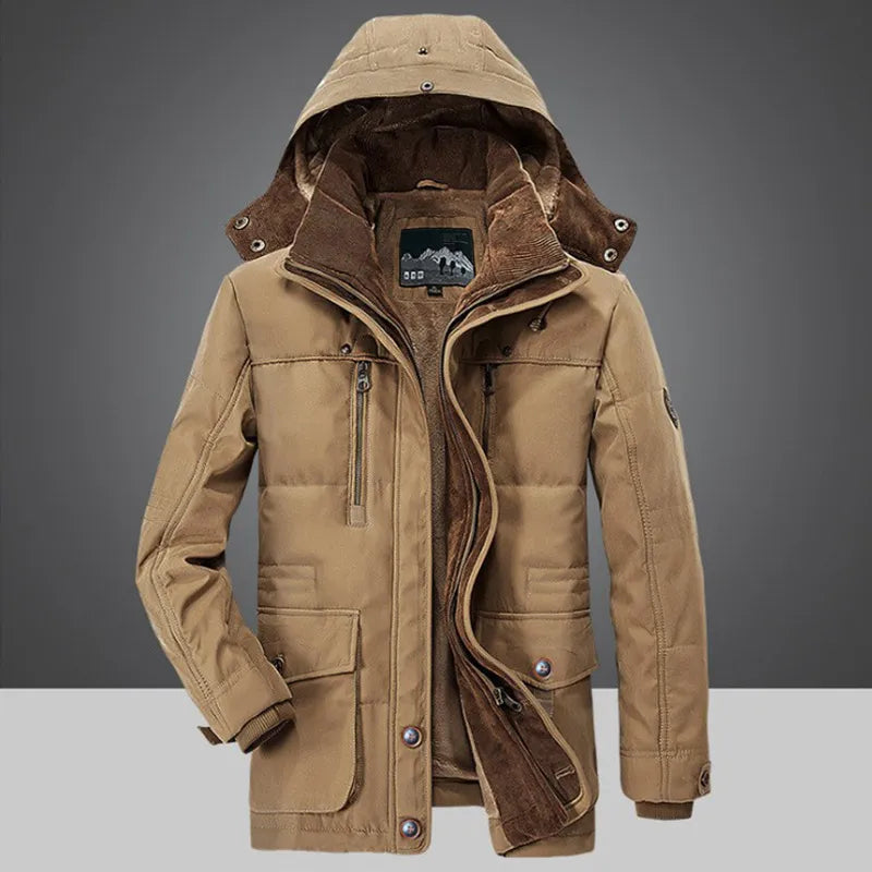Męska Zimowa Parka | Z Kapturem