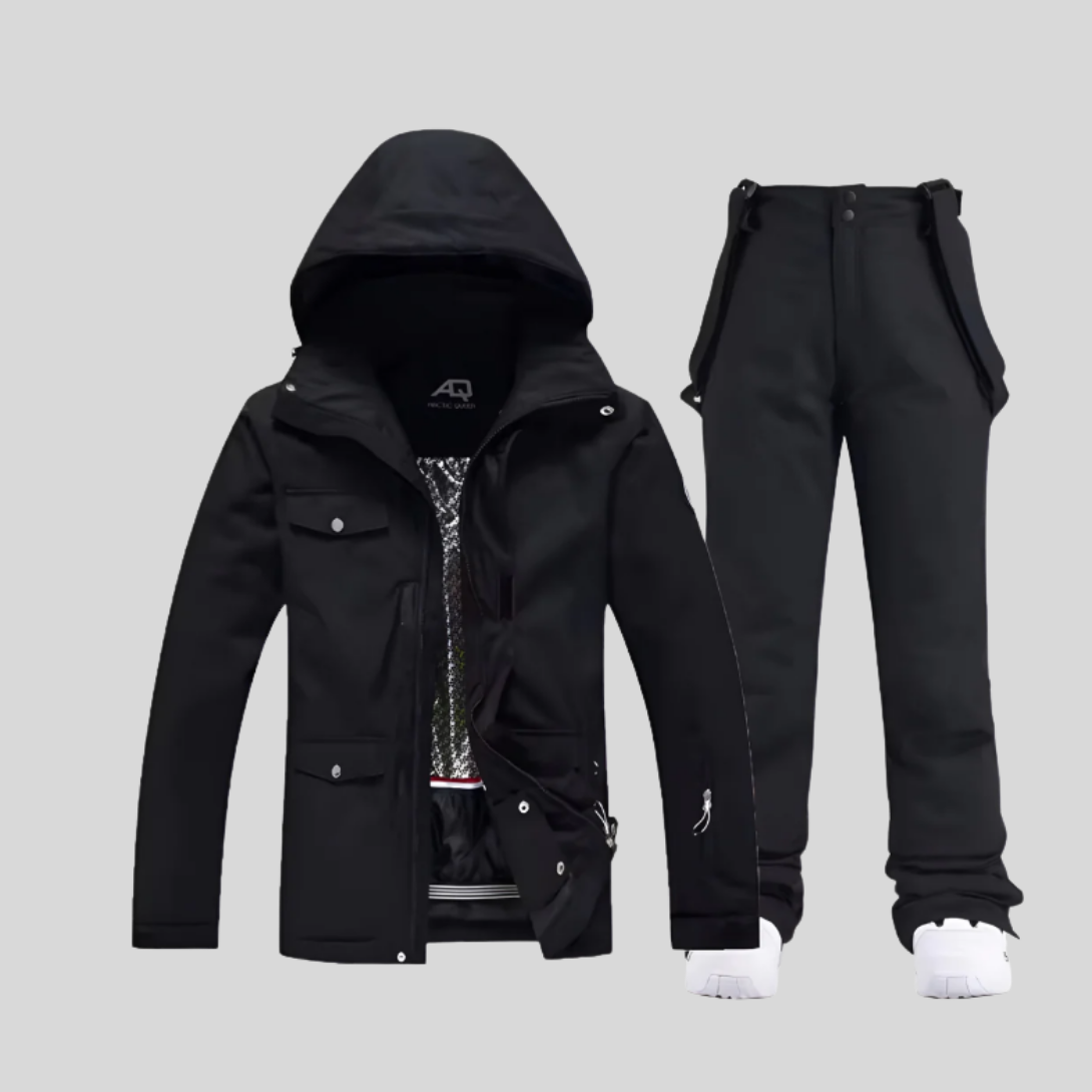 Damski Klasyczny Dwuczęściowy Zestaw Narciarski | Z Kapturem