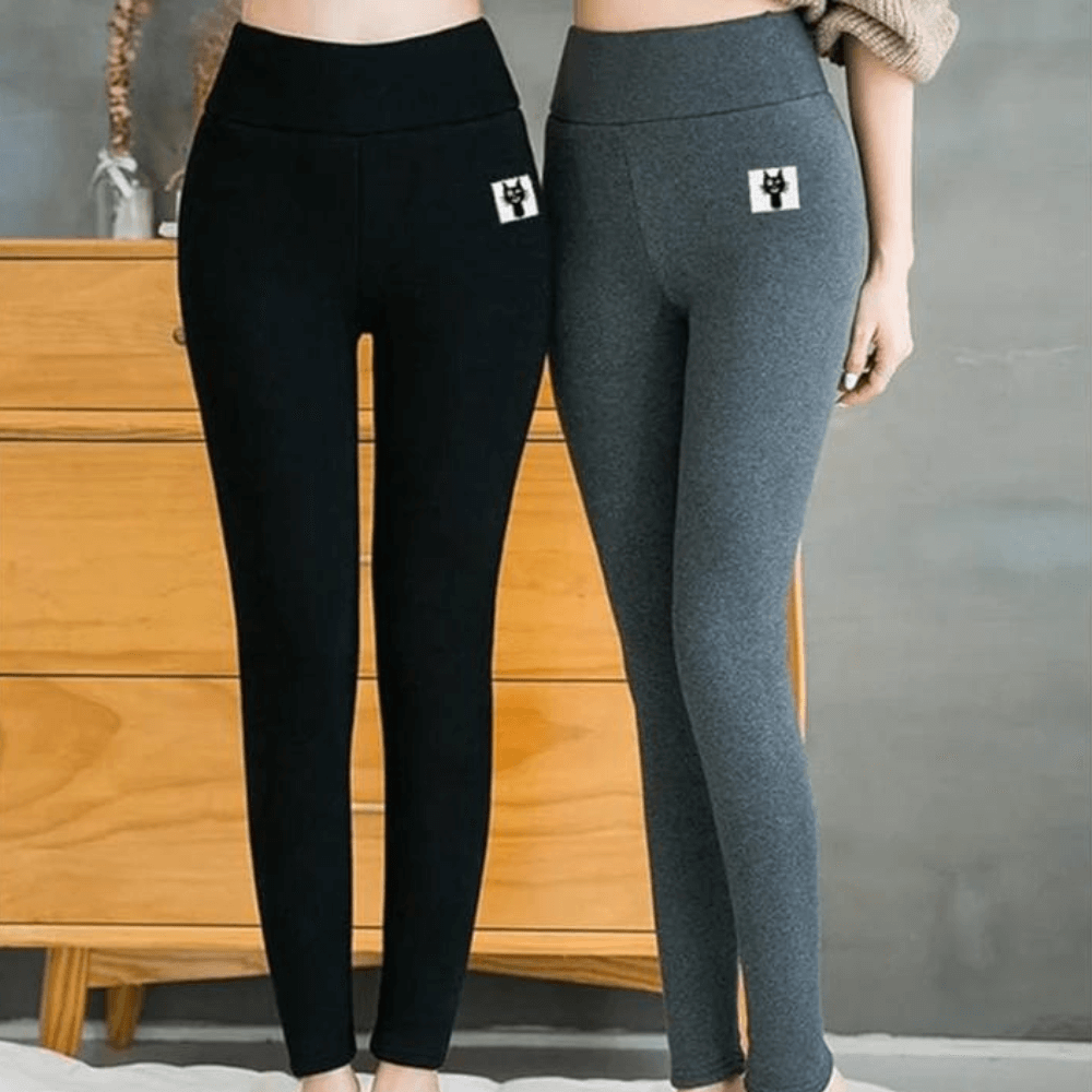 Damskie Ocieplane Legginsy | Zimowe