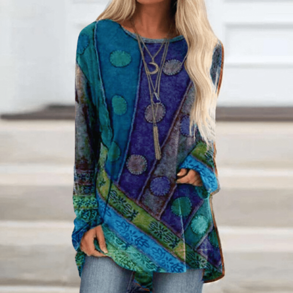 Bluzy Damskie | Sweter w Stylu Vintage