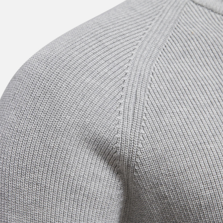Herrenpullover mit Reißverschluss | Stehkragen