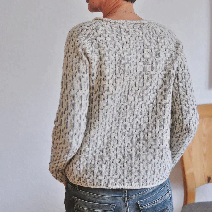 Sweter damski casual | Okrągły dekolt