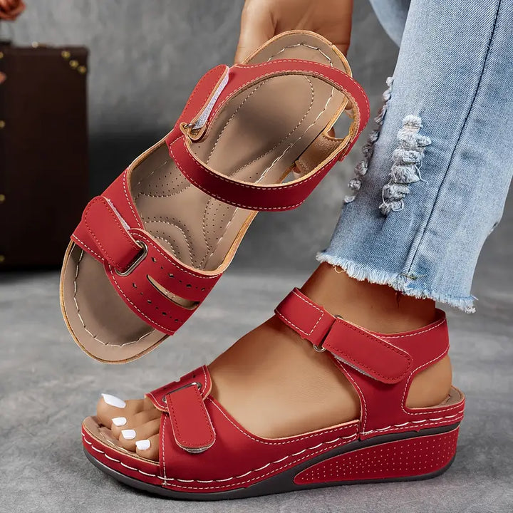 Women's orthopedic wedge sandals with support
