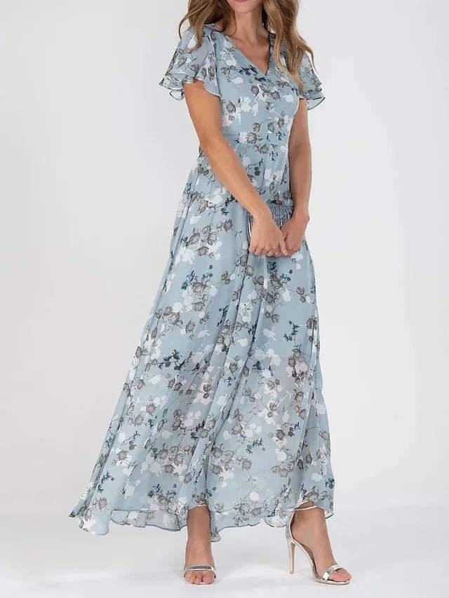 Damska glamour sukienka modelująca brzuch | Maxi