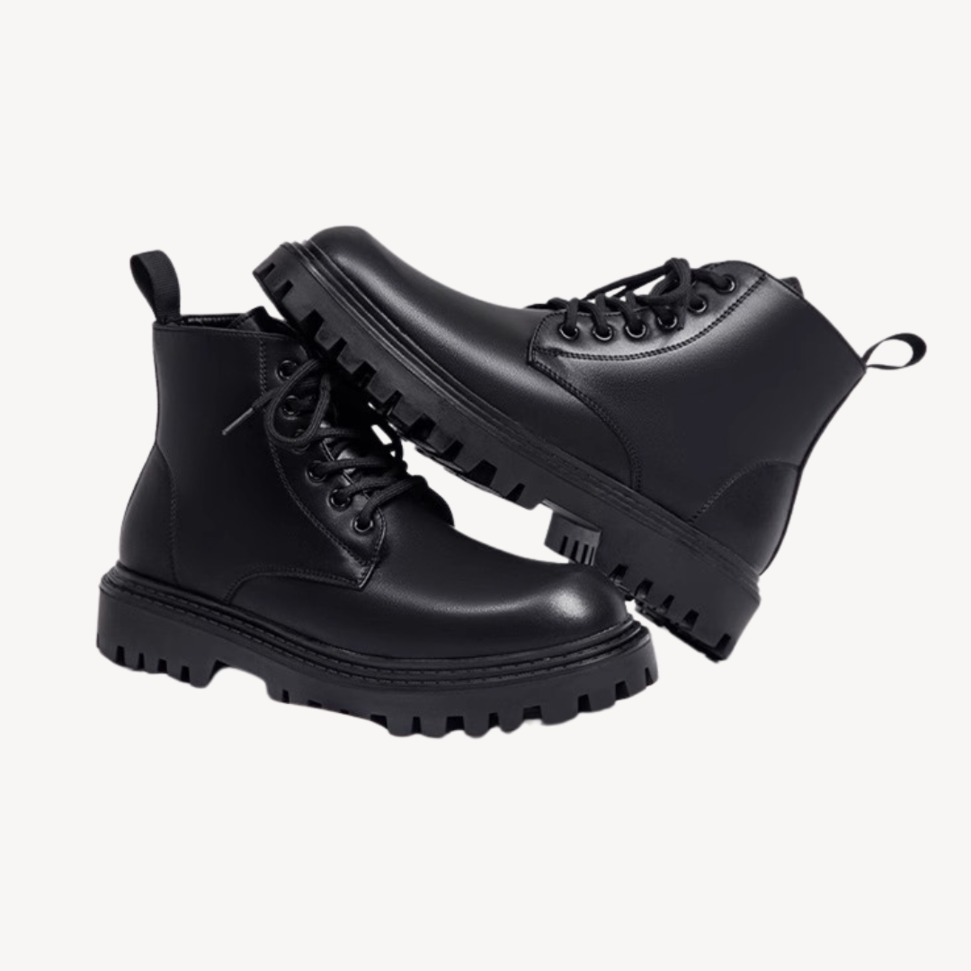 Męskie Czarne Buty Taktyczne | Nowoczesny Styl