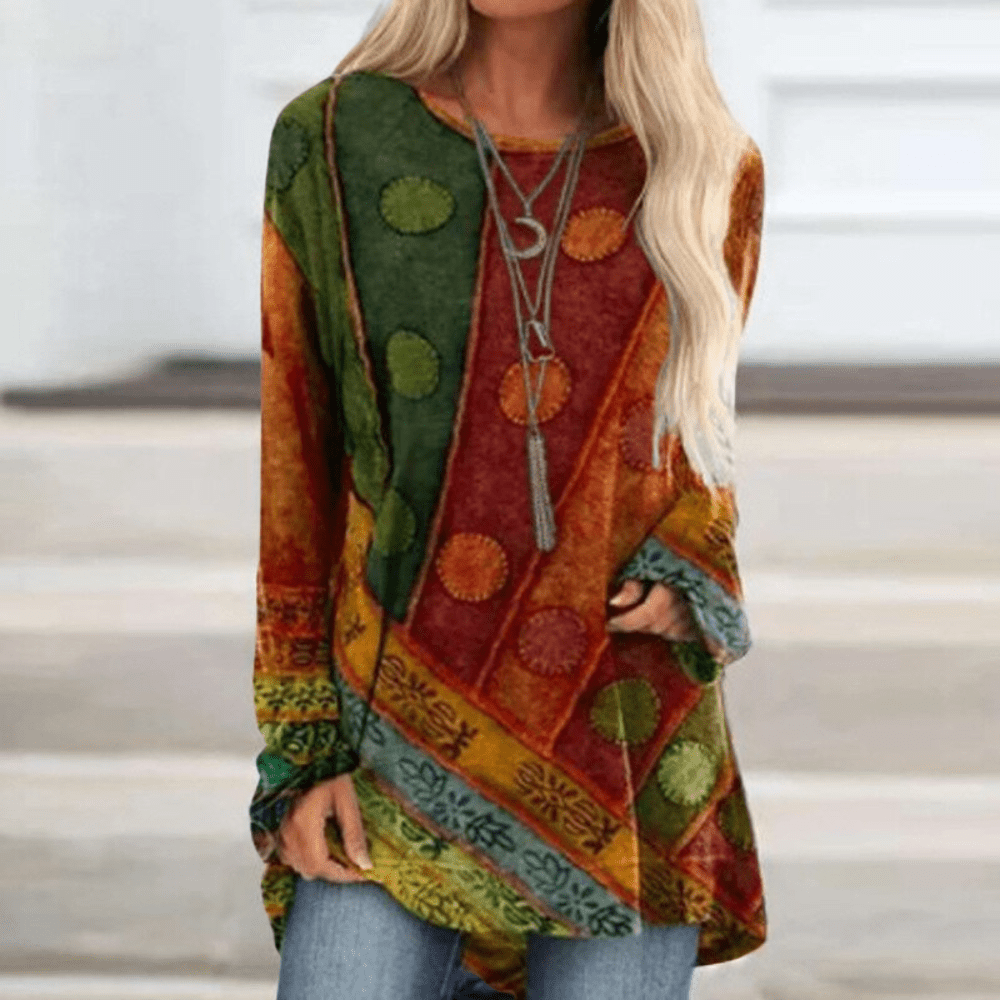 Bluzy Damskie | Sweter w Stylu Vintage
