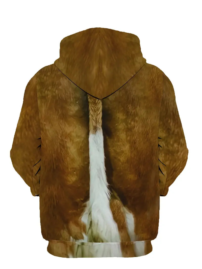 Herren-Winterpullover | Kuhfleckenmuster