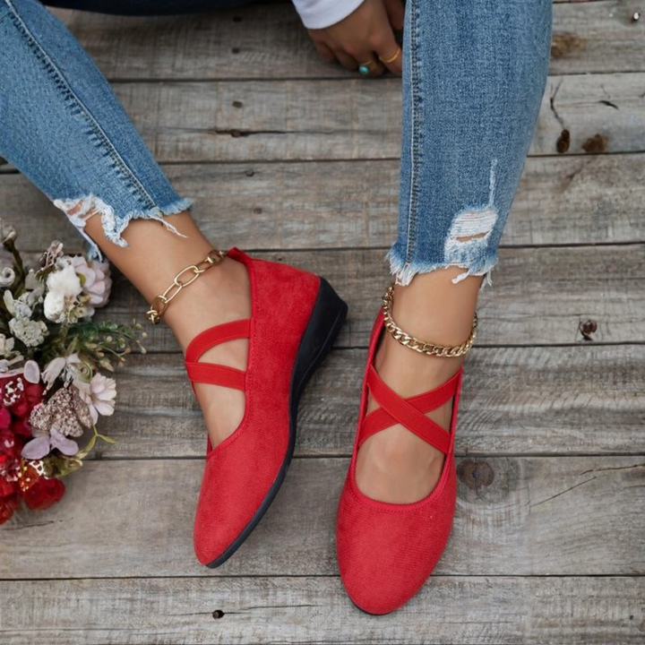 Women's wedge ballet flats with closed toe | Shoes