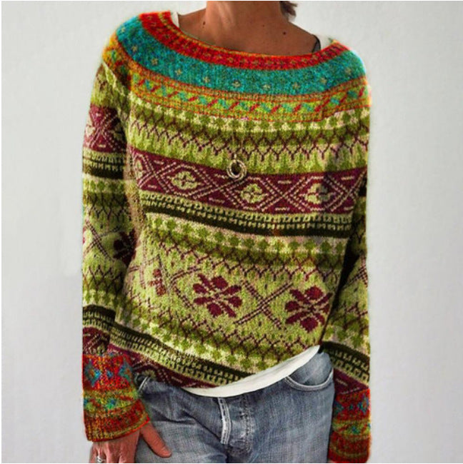 Grethe | Ponadczasowy sweter retro dla kobiet z vintage'owym urokiem