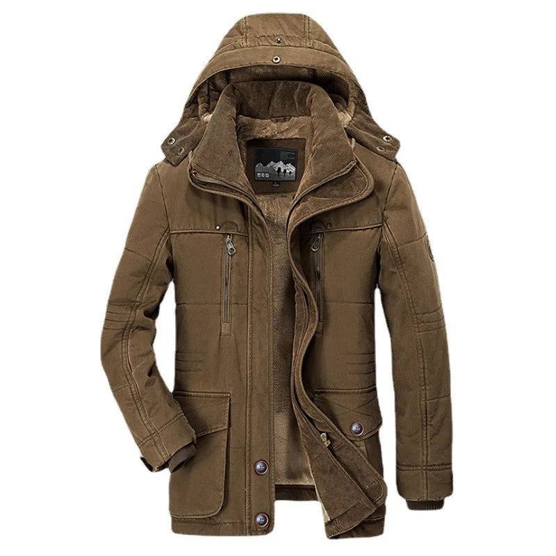 Męska Zimowa Parka | Z Kapturem