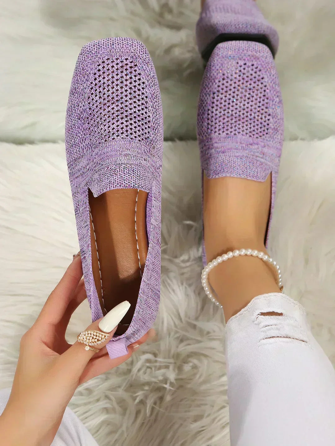 Women's orthopedic loafers with supportive cushioning