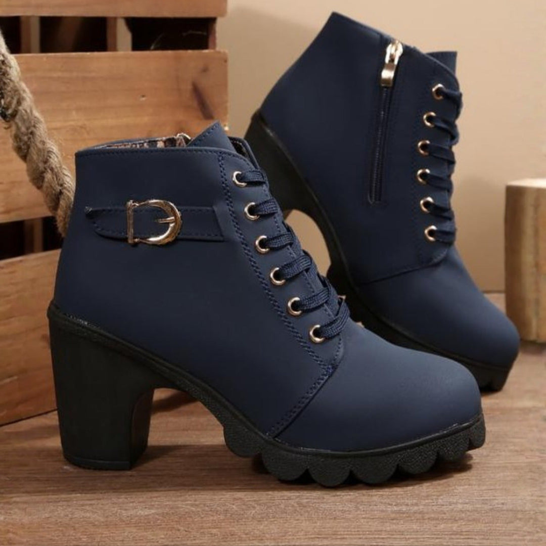 Women's block heel ankle boots