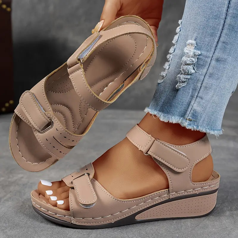 Women's orthopedic wedge sandals with support