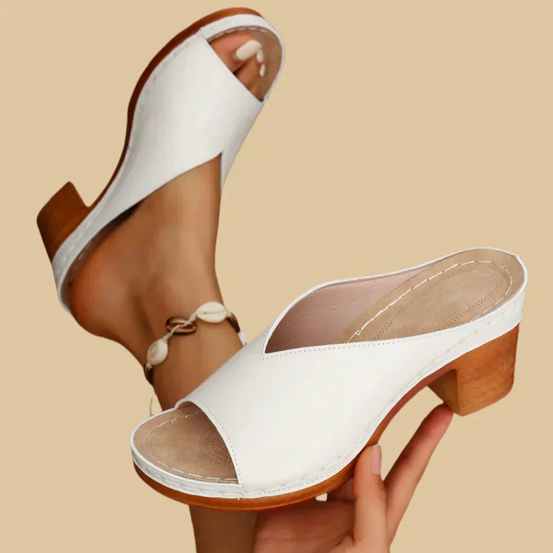 Women's orthopedic thick-heeled sandals